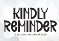 Kindly Reminder Font - Featured Image