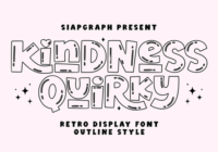 Kindness Quirky Outline Font - Featured Image
