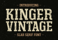 Kinger Vintage Font - Featured Image