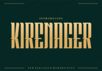 Kirenager Font - Featured Image