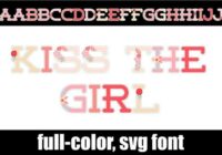 Kiss the Girl Font - Featured Image