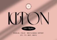 Kiton Font - Featured Image