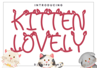 Kitten Lovely Font - Featured Image