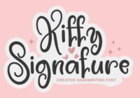 Kitty Signature Font - Featured Image
