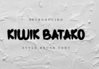 Kiwik Batako Font - Featured Image