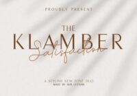 Klamber Satisfaction Font - Featured Image