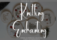 Knitting Enchanting Font - Featured Image