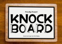 Knock Board Font - Featured Image