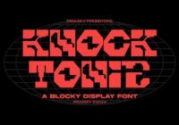 Knock Tonic Font - Featured Image