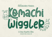 Komachi Wiggler Font - Featured Image