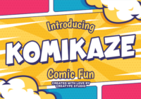 Komikaze Font - Featured Image