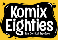 Komix Eighties Font - Featured Image