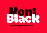Koniblack Font - Featured Image