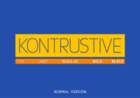 Kontrustive Font - Featured Image