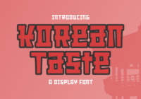 Korean Taste Font - Featured Image
