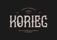 Koriec Font - Featured Image