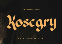 Kosegry Font - Featured Image