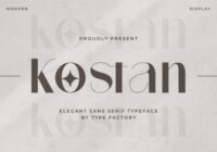 Kostan Font - Featured Image