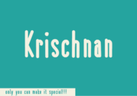Krischnan Font - Featured Image