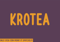 Krotea Font - Featured Image
