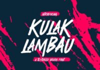 Kulak Lambau Font - Featured Image