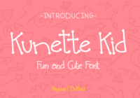 Kunette Kid Font - Featured Image