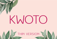 Kwoto Thin Font - Featured Image