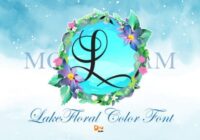 Lake Floral Monogram Font - Featured Image