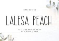 Lalesa Peach Font - Featured Image