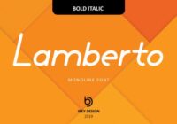 Lamberto Bold Italic Font - Featured Image