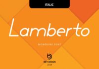 Lamberto Italic Font - Featured Image