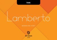 Lamberto Thin Font - Featured Image