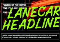 Lanecar Headline Font - Featured Image