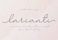 Larianti Monoline Font - Featured Image