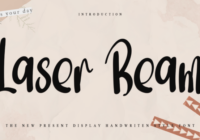 Laser Beam Font - Featured Image
