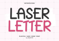 Laser Letter Font - Featured Image