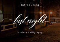 Last Night Script Font - Featured Image