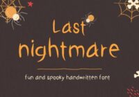 Last Nightmare Font - Featured Image