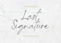 Last Signature Font - Featured Image