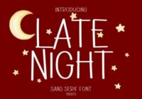Late Night Font - Featured Image