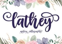 Lathey Font - Featured Image