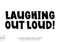 Laughing out Loud Font - Featured Image