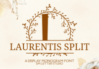 Laurentis Split Monogram Font - Featured Image