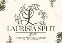Laurisia Split Monogram Font - Featured Image