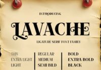 Lavache Font - Featured Image