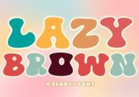 Lazy Brown Font - Featured Image
