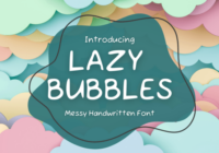Lazy Bubbles Font - Featured Image