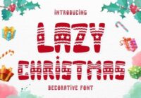 Lazy Christmas Font - Featured Image