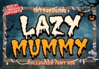 Lazy Mummy Font - Featured Image