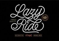 Lazy Ride  Font - Featured Image